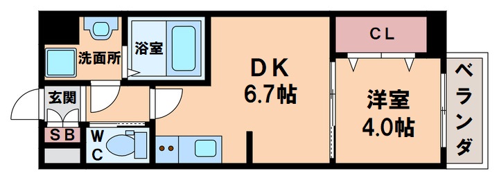 (仮)天王寺区烏ヶ辻共同住宅の間取り