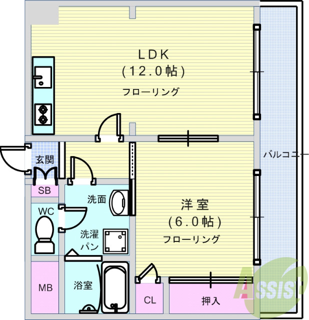 大正メゾンの間取り