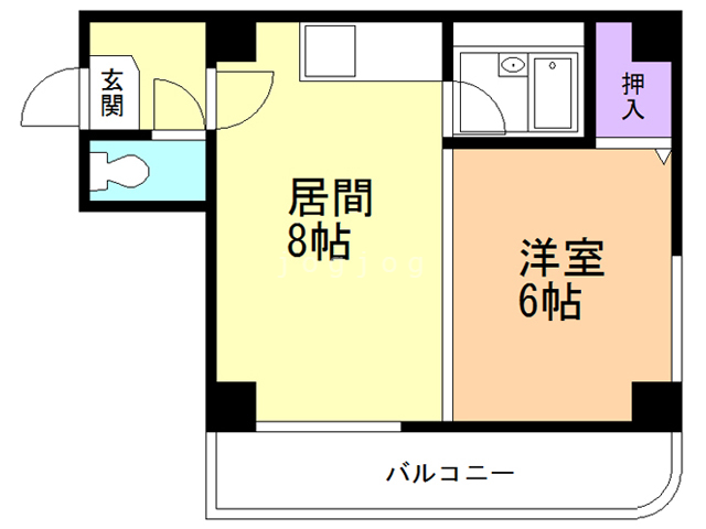 ペルドゥエープス藻岩の間取り