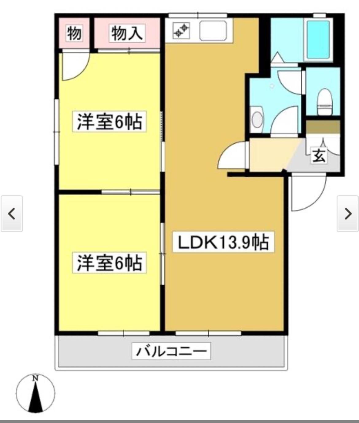 ディアス三谷東の間取り