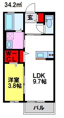 カーサ弥生が丘Iの間取り