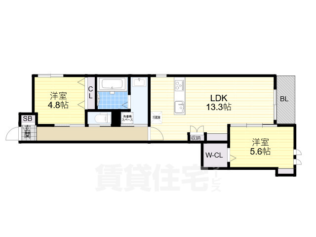 Lazos　Mikageの間取り