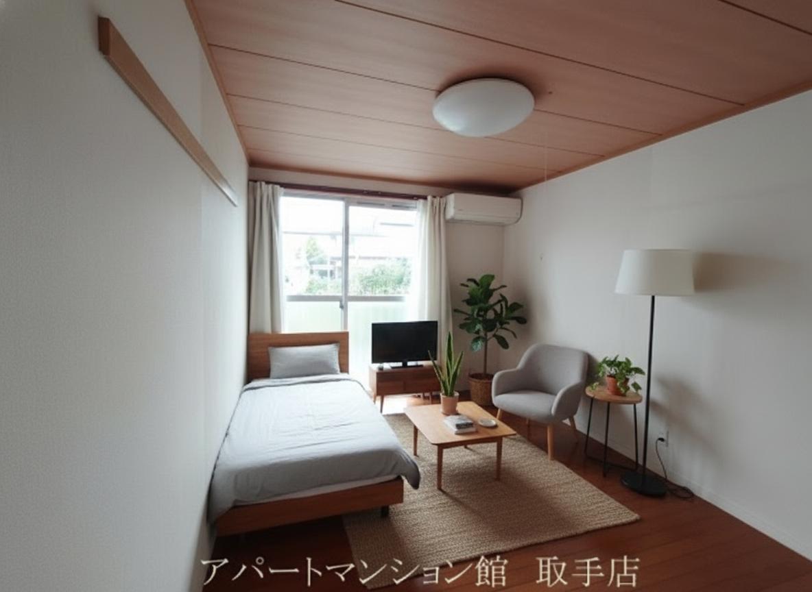 居室・リビング　CGで家具等を配置したものです。実際に家具等は含まれません。