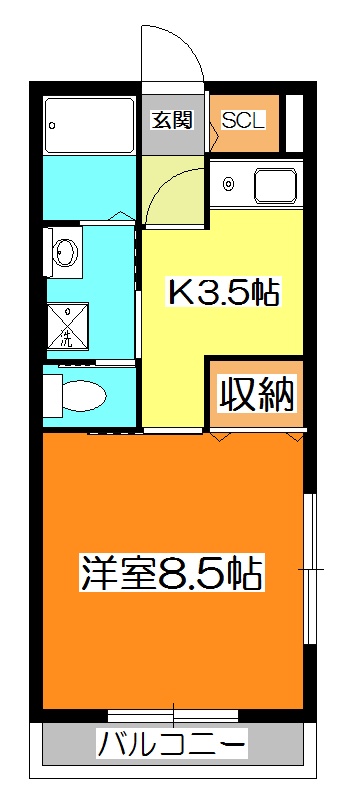 大橋マンションの間取り