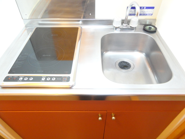 キッチン　電気コンロ２口付