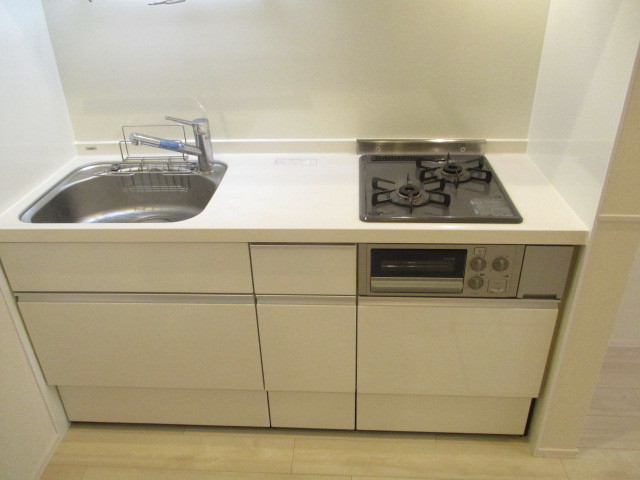 キッチン　★グリル付きガス２口システムキッチン★