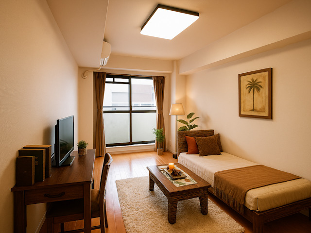 居室・リビング　CGで家具等を配置したもので家具等は含まれません。