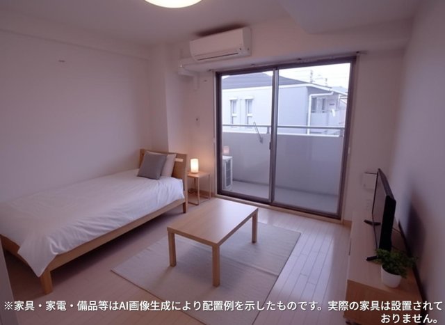 居室・リビング　※家具・家電・備品等はＡＩ画像生成により配置礼を示したもので
