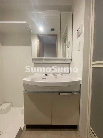 洗面設備　独立洗面化粧台が付いています