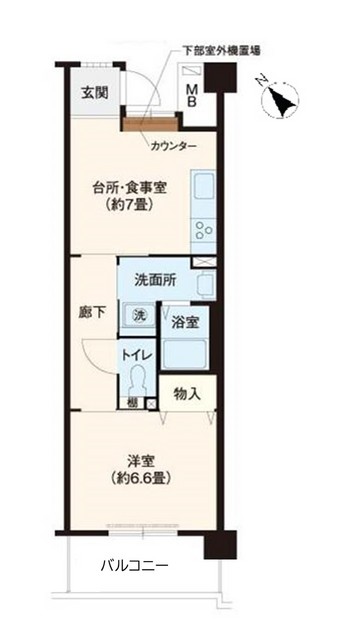 URフレール神戸東川崎の間取り写真