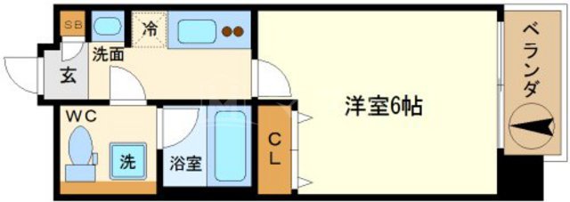 LC難波の間取り写真