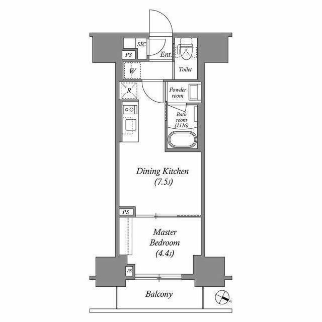 ACP Residence 浅草の間取り写真