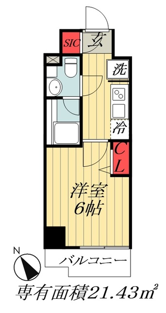 ＪＲ総武線 船橋駅 徒歩8分 7階建 新築の間取り写真