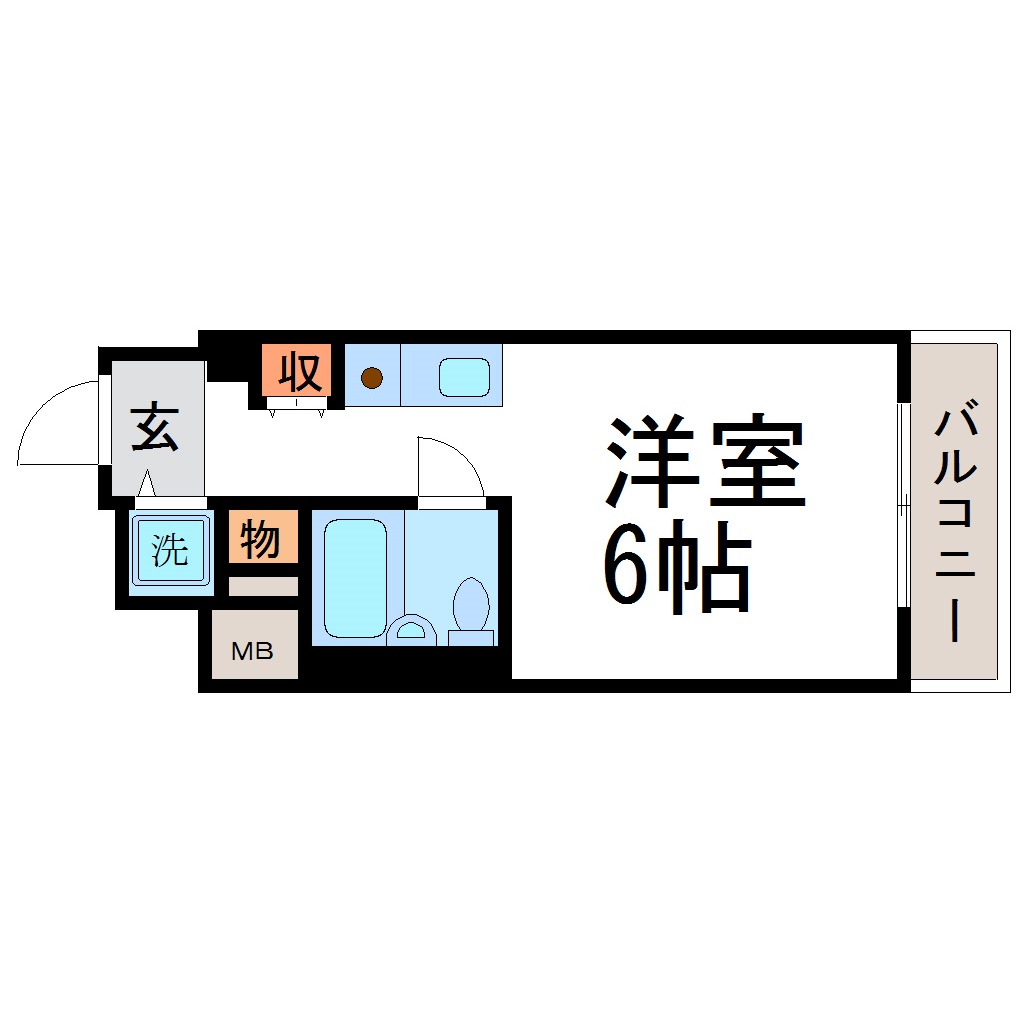 キューブ塚口の間取り写真