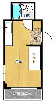 大東市錦町のマンションの間取り