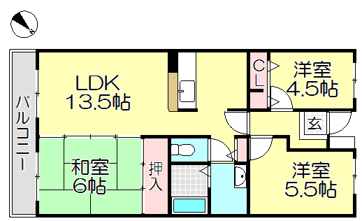 セリージェ　彦根の間取り