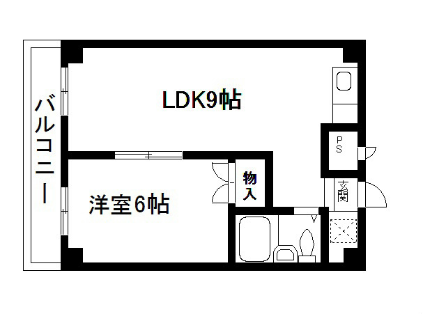 京都市下京区筋屋町のマンションの間取り