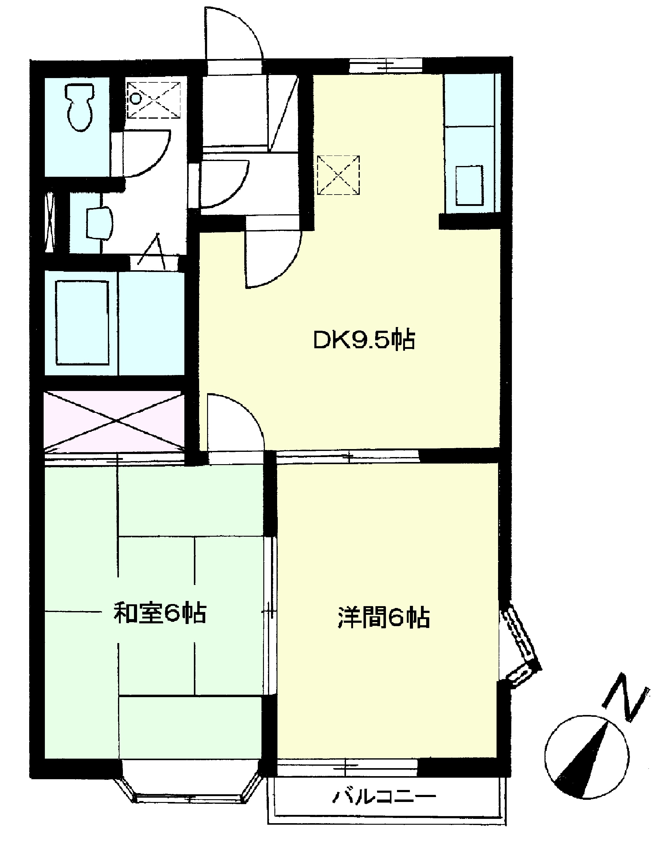 メゾンドール末広の間取り