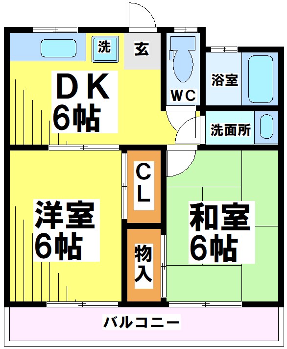 コーポ大町の間取り