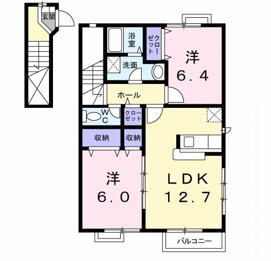 ワイス　セントリーナの間取り