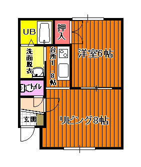 ハイツTOMOの間取り写真