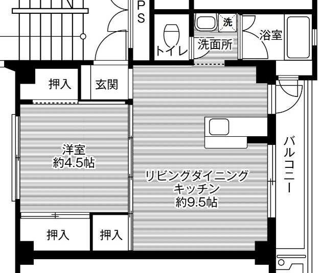 ビレッジハウス竹原の間取り