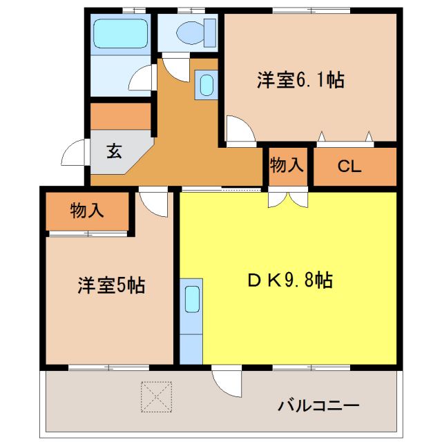 第二三晃マンションの間取り