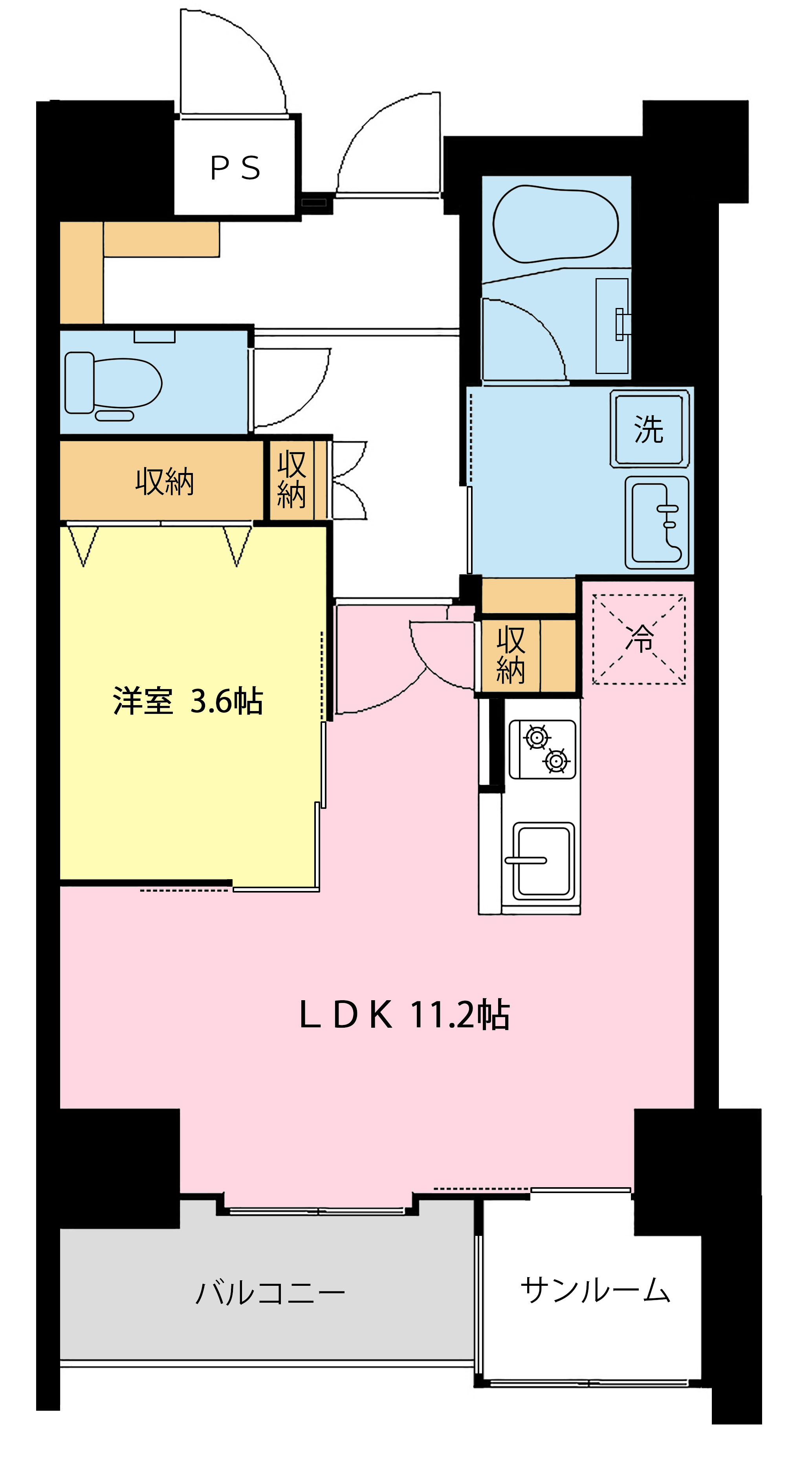 PLAZA布瀬IIの間取り