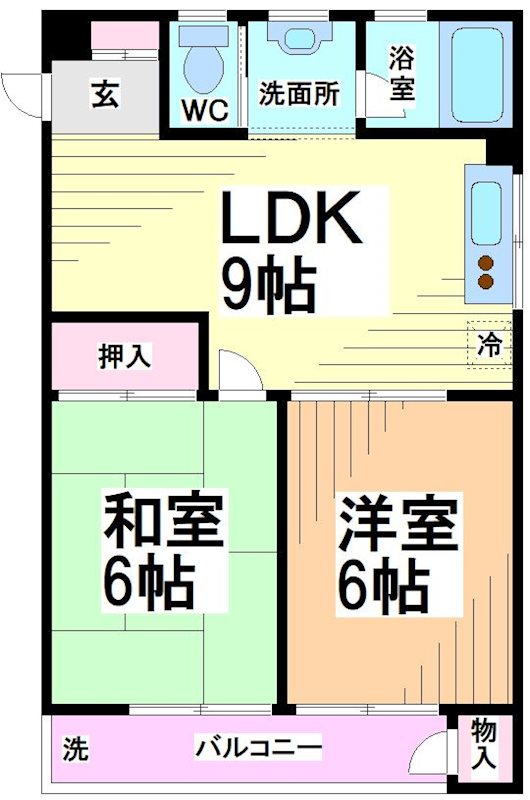 【杉並区堀ノ内のマンションの間取り】