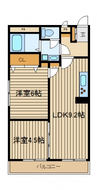 田無本町パレスの間取り