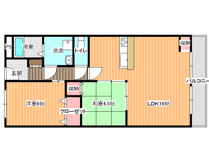 第5コーポ平野の間取り