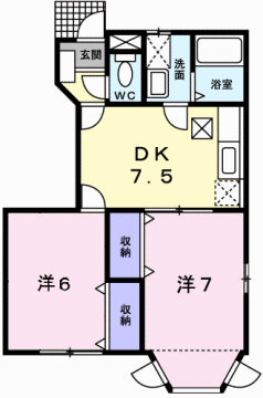 パークサイドIIの間取り