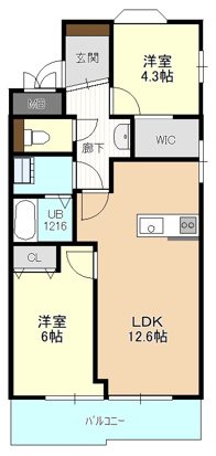 名古屋市守山区新城のマンションの間取り