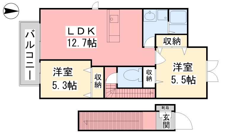 グレイスコートＫの間取り