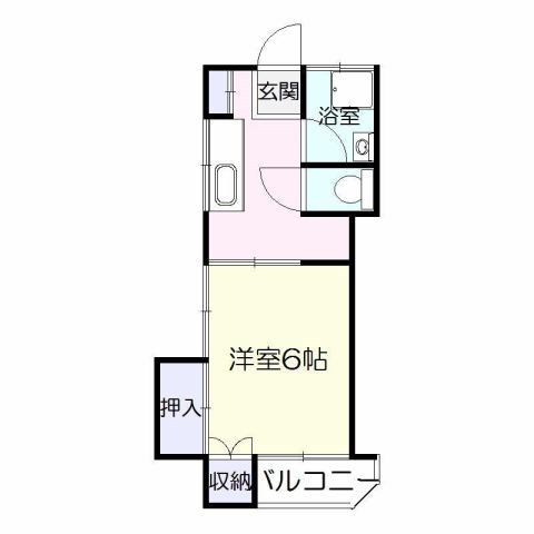 【鹿児島市唐湊のアパートの間取り】