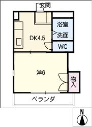 エムワン三ケ峯の間取り