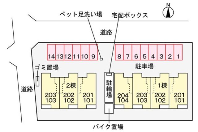 【ＬＣＣＭ　花園　IIの駐車場】