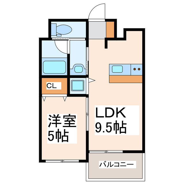 熊本市中央区船場町のマンションの間取り