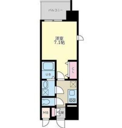 大阪市中央区日本橋のマンションの間取り