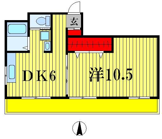 松戸市松戸のマンションの間取り