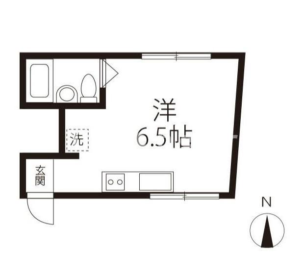 新宿区高田馬場のアパートの間取り