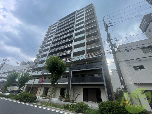 【大阪市福島区鷺洲のマンションの建物外観】