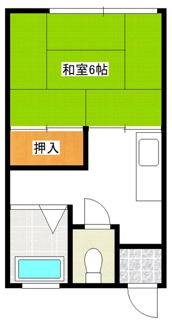 川口市戸塚鋏町のアパートの間取り