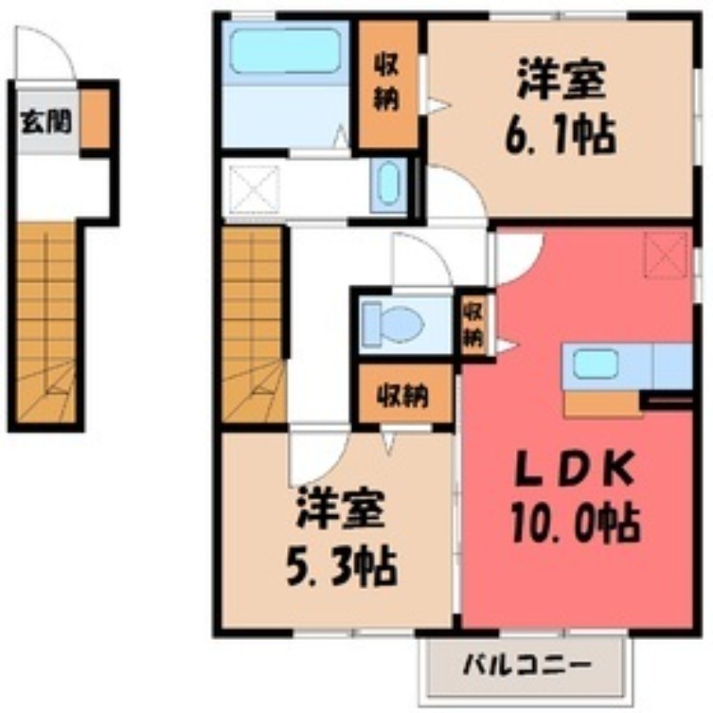 【コトー・ルシエル Dの間取り】