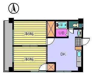 松山市朝生田町のマンションの間取り