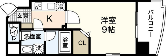 広島市中区堺町のマンションの間取り