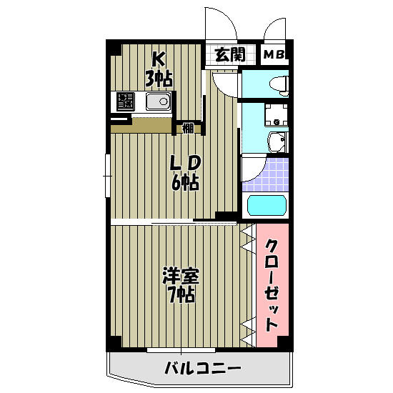 フィルハウス須賀の間取り