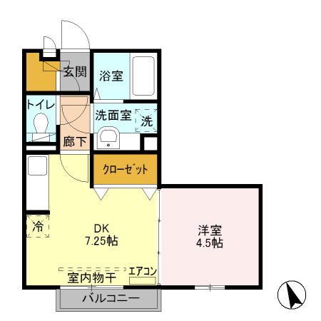 アイリス　Ｃの間取り