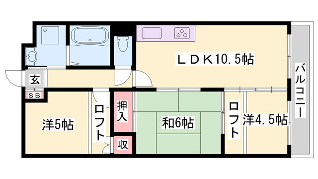 ハイメゾン平田の間取り