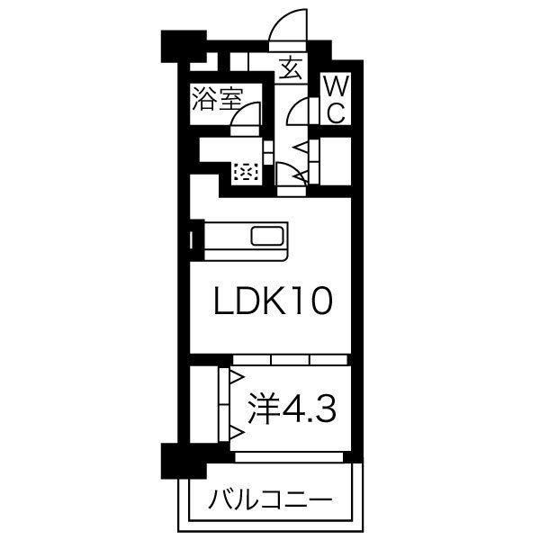 MISTRAL姫路駅前の間取り